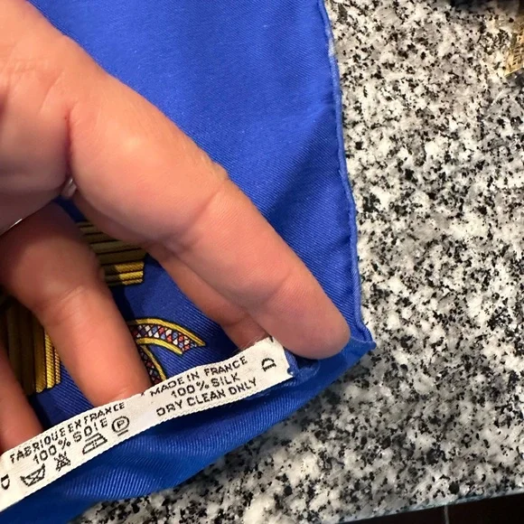 Hermes Republique Francaise Liberte Egalite Fraternite Scarf, Carre 90 - Picture 9 of 9